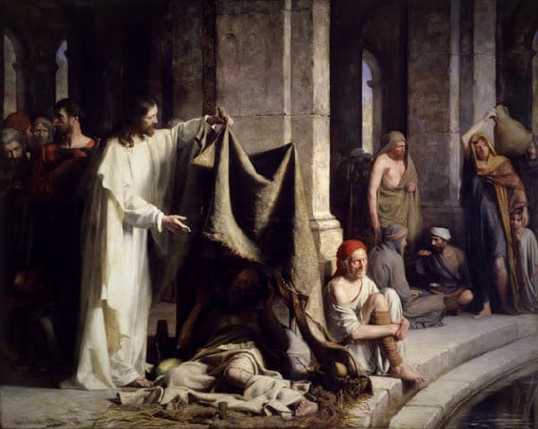 Carl Bloch, Christ Healing the Sick at Bethesda (1883)