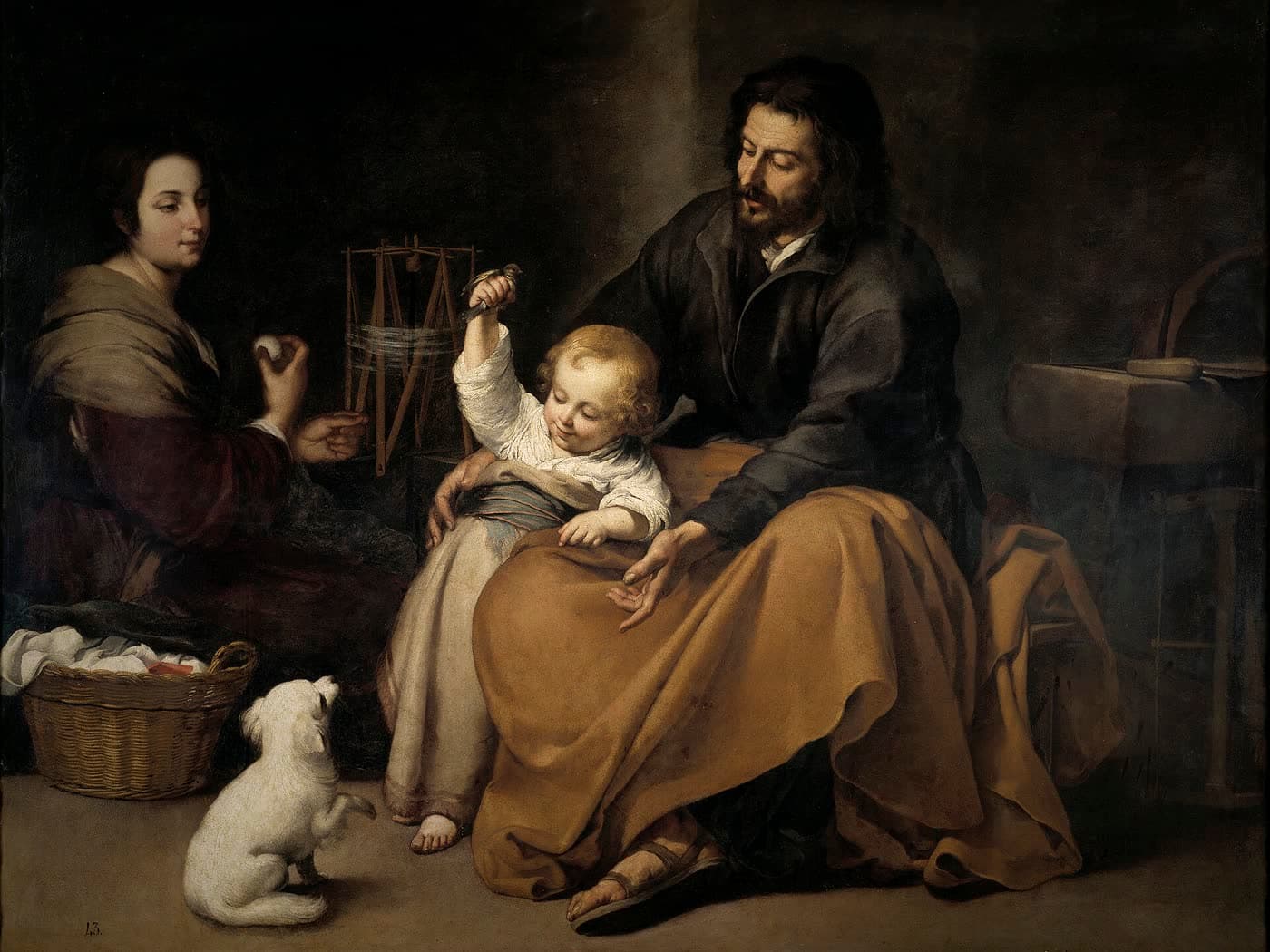 Bartolomé Esteban Murillo, The Holy Family with a Little Bird (c. 1650)
